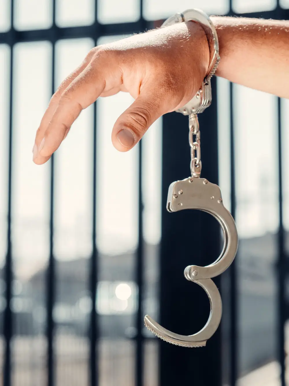Hand in handcuffs - Get Bail Bond Services